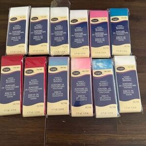 Wrights Satin Binding Assortment - Red, Pink, Blue, White